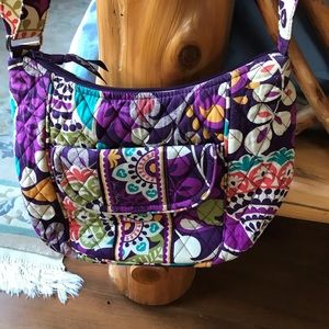 Vera Bradley Cross body bag in Plum Crazy.